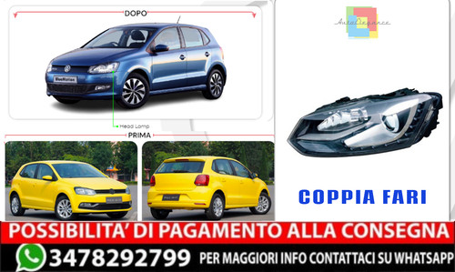 Coppia fari adatti per polo - vw,